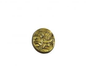 Captain Moroni relief sculpture gold pin