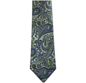 329 Green and Blue Paisley Tie