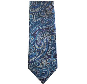 339 Blue Paisley Men's Tie
