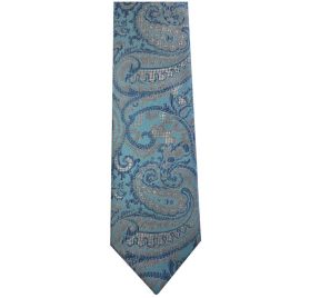 341 Teal Blue Paisley