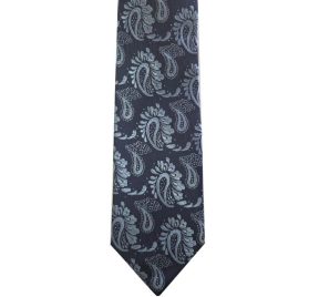 348 Navy with Blue Paisley