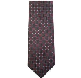 351 Burgundy Woven Geometric