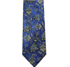359 Blue with Yellow Flowers
